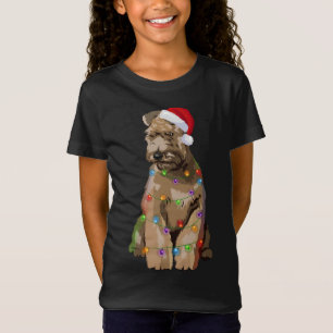 Wheaten Terrier Christmas Lights Xmas Hund Lover T-Shirt