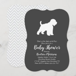 Wheaten Terrier Dog Baby Shower Gender Neutral Einladung