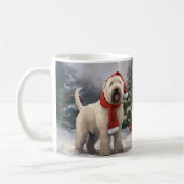 Wheaten Terrier Dog im Schnee Weihnachten Kaffeetasse (Links)