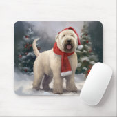 Wheaten Terrier Dog im Schnee Weihnachten Mousepad (Mit Mouse)