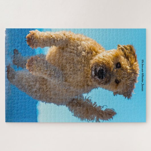 Wheaten Terrier Dog Jigsaws. Jigsaw Puzzle (Horizontal)
