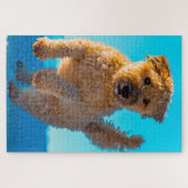 Wheaten Terrier Dog Jigsaws. Puzzle (Horizontal)