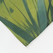 Wheaten Terrier Dog Spring Blumen Malerei Fleecedecke (Ecke)