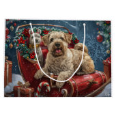 Wheaten Terrier Dog Weihnachtsfest Große Geschenktüte (Rückseite)