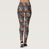 Wheaten Terrier Dog Weihnachtsfest Leggings (Rückseite)
