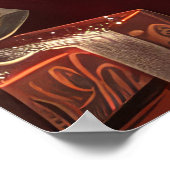 Wheaten Terrier Dog Weihnachtsfest Poster (Ecke)