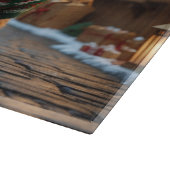 Wheaten Terrier Dogs Christmas Snow Holiday Schneidebrett (Ecke)