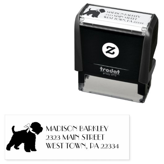 Wheaten Terrier Doppy Puppy Permastempel (Beispiel)