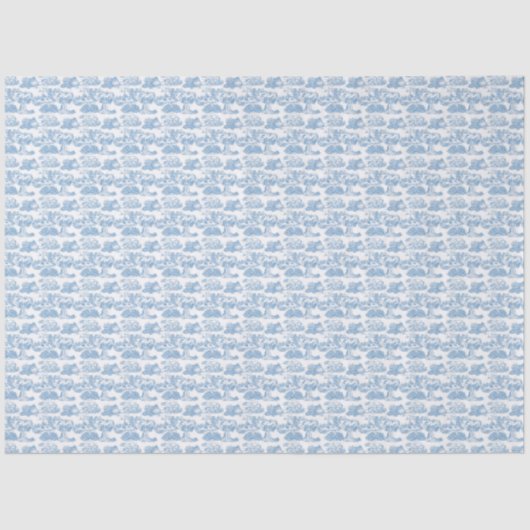 WHEATEN Terrier French Blue Toile Seidenpapier (Vorderseite)