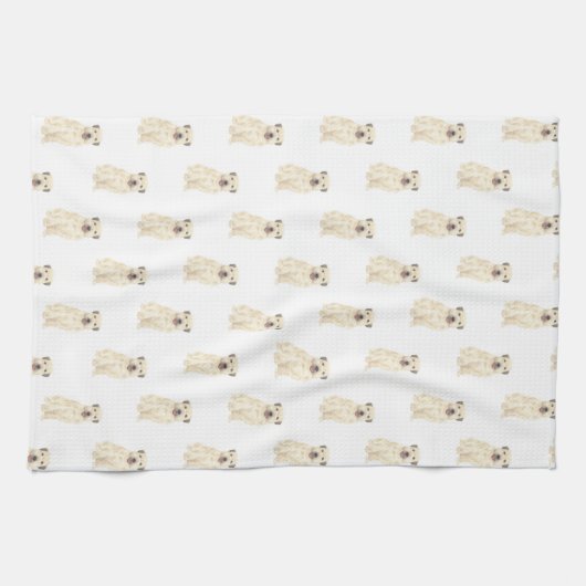 Wheaten Terrier Geschirrtuch (Horizontal)