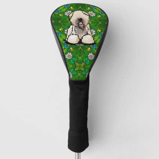 Wheaten Terrier Golf Headcover (Vorderseite)