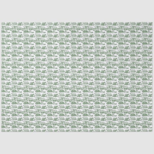 WHEATEN Terrier Green Toile Seidenpapier (Vorderseite)