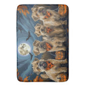 Wheaten Terrier Halloween Spooky Badematte (Vorderseite Vertikal)