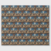 Wheaten Terrier Halloween Spooky Geschenkpapier (Flach)