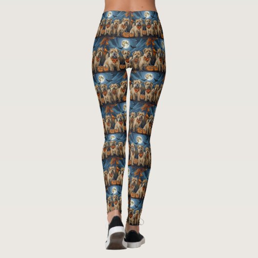 Wheaten Terrier Halloween Spooky Leggings (Rückseite)