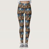 Wheaten Terrier Halloween Spooky Leggings (Vorderseite)