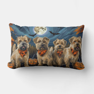 Wheaten Terrier Halloween Spooky Lendenkissen