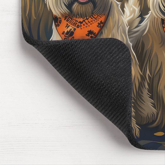 Wheaten Terrier Halloween Spooky Mousepad (Ecke)