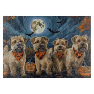 Wheaten Terrier Halloween Spooky Schneidebrett
