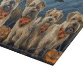 Wheaten Terrier Halloween Spooky Schneidebrett (Ecke)