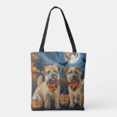 Wheaten Terrier Halloween Spooky Tasche (Rückseite)