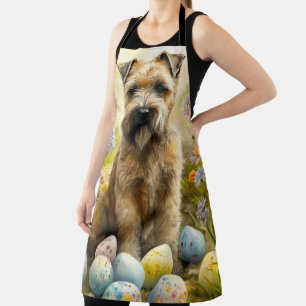 Wheaten Terrier Hund mit Ostereiern Feiertag  Schürze
