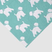 Wheaten Terrier Hund Silhouette Seidenpapier (Detail)