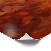 Wheaten Terrier im Herbst Leaves Inspiriert Poster (Ecke)