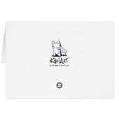 Wheaten Terrier Koch Card (Rückseite Horizontal)