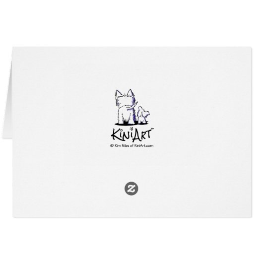 Wheaten Terrier Koch Card (Rückseite Horizontal)