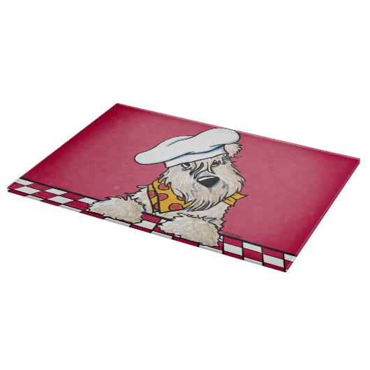 Wheaten Terrier Koch Schneidebrett (Ecke)