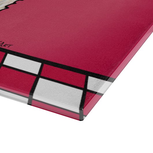 Wheaten Terrier Koch Schneidebrett (Ecke)