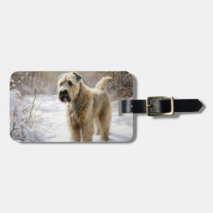 Wheaten Terrier Lass es schneien Weihnachten Gepäckanhänger