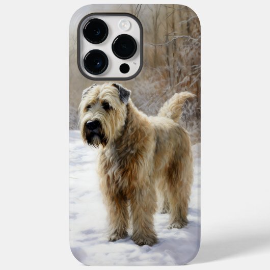 Wheaten Terrier Let It Snow Weihnachten Case-Mate iPhone Hülle (Rückseite)