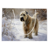 Wheaten Terrier Let It Snow Weihnachten Große Geschenktüte (Rückseite)