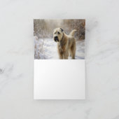 Wheaten Terrier Let It Snow Weihnachten Karte (Innenseite)