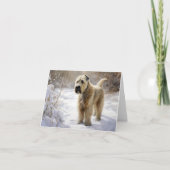 Wheaten Terrier Let It Snow Weihnachten Karte (Vorderseite)