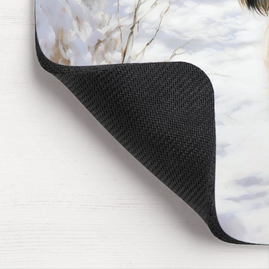 Wheaten Terrier Let It Snow Weihnachten Mousepad (Ecke)