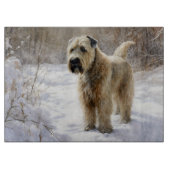 Wheaten Terrier Let It Snow Weihnachten Schneidebrett (Vorderseite)