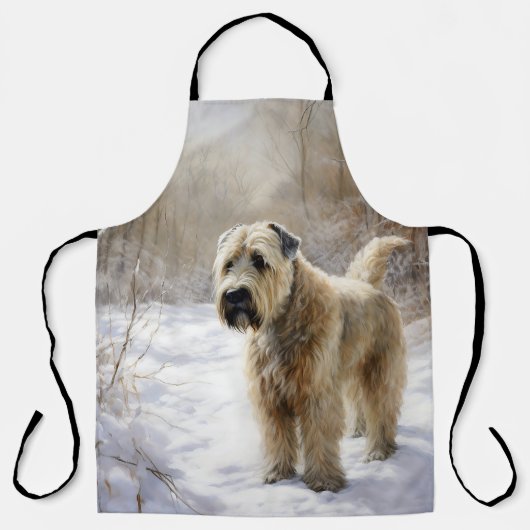 Wheaten Terrier Let It Snow Weihnachten Schürze (Vorderseite)