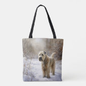 Wheaten Terrier Let It Snow Weihnachten Tasche (Rückseite)