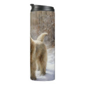 Wheaten Terrier Let It Snow Weihnachten Thermosbecher (Nach rechts gedreht)