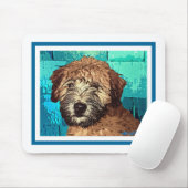WHEATEN TERRIER: NASS PUPPY MOUSEPAD (Mit Mouse)