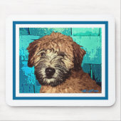 WHEATEN TERRIER: NASS PUPPY MOUSEPAD (Vorne)