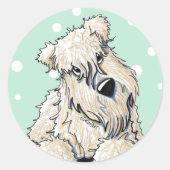 Wheaten Terrier Oaster Spring Stickers (Vorderseite)