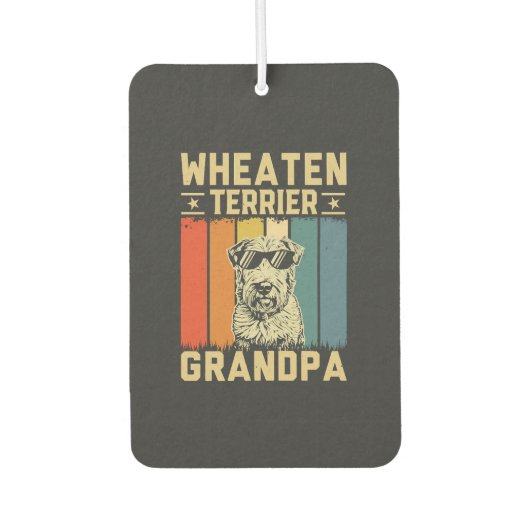Wheaten Terrier Opa Autolufterfrischer (Vorderseite)