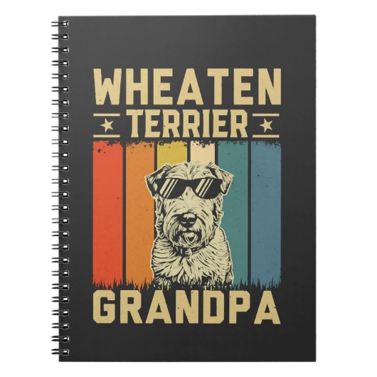 Wheaten-Terrier-Opa Notizblock (Vorderseite)