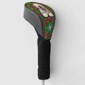 Wheaten Terrier Poppies Golf Headcover (angewinkelt)