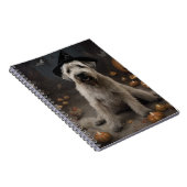 Wheaten Terrier Pumpkins Halloween Beängstigend Notizblock (Rechte Seite)