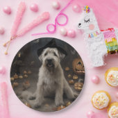 Wheaten Terrier Pumpkins Halloween Beängstigend Pappteller (Party)